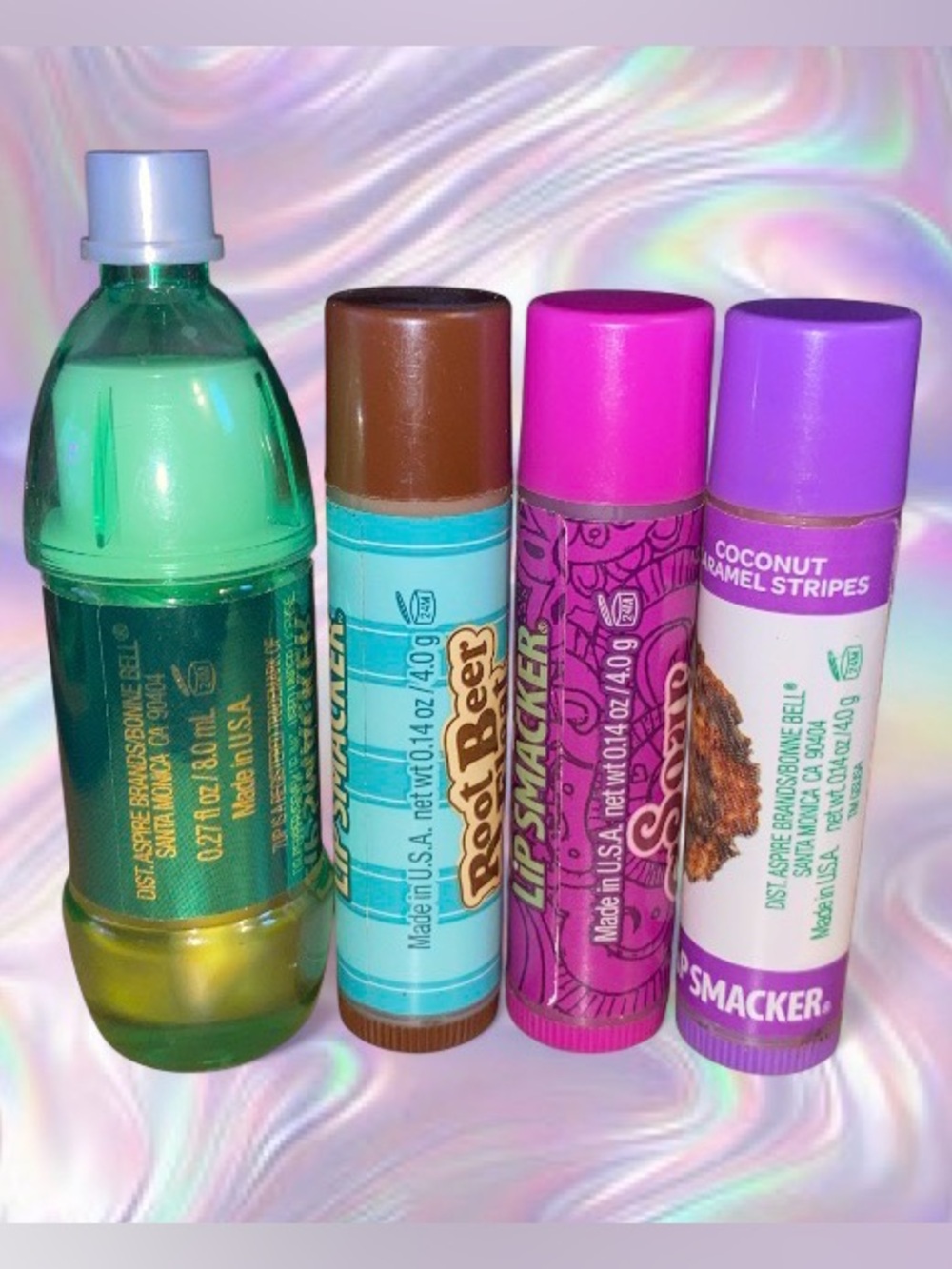 Bundle Of 4 Collectible Bonne Bell Lip Smackers Lip Balms ~Rare Discontinued Y2K - Picture 2 of 2